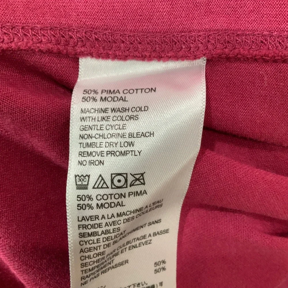 Tommy Bahama Berry Pink Pullover XXL Quarter-Zip Mock Neck Long Sleeve Logo